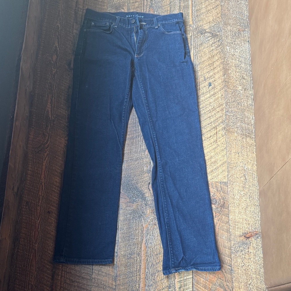 Straight-Leg Dark Navy Jeans for Men